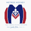 Montreal Metros Hockey Heated Rivalry Inspired Quote Stitch Pattern PDF Download