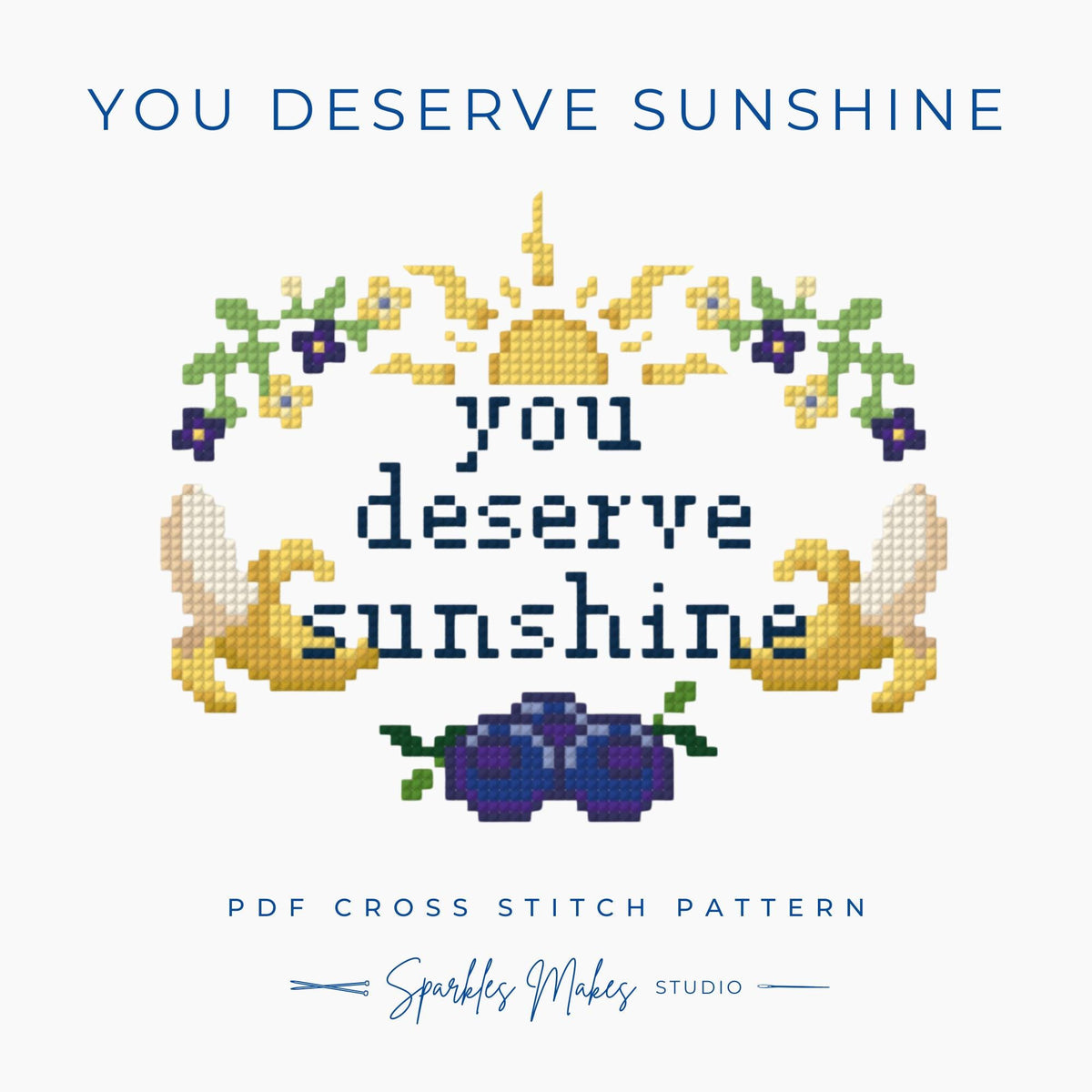 You Deserve Sunshine Skip Heated Rivalry Inspired Cross Stitch Pattern PDF Download