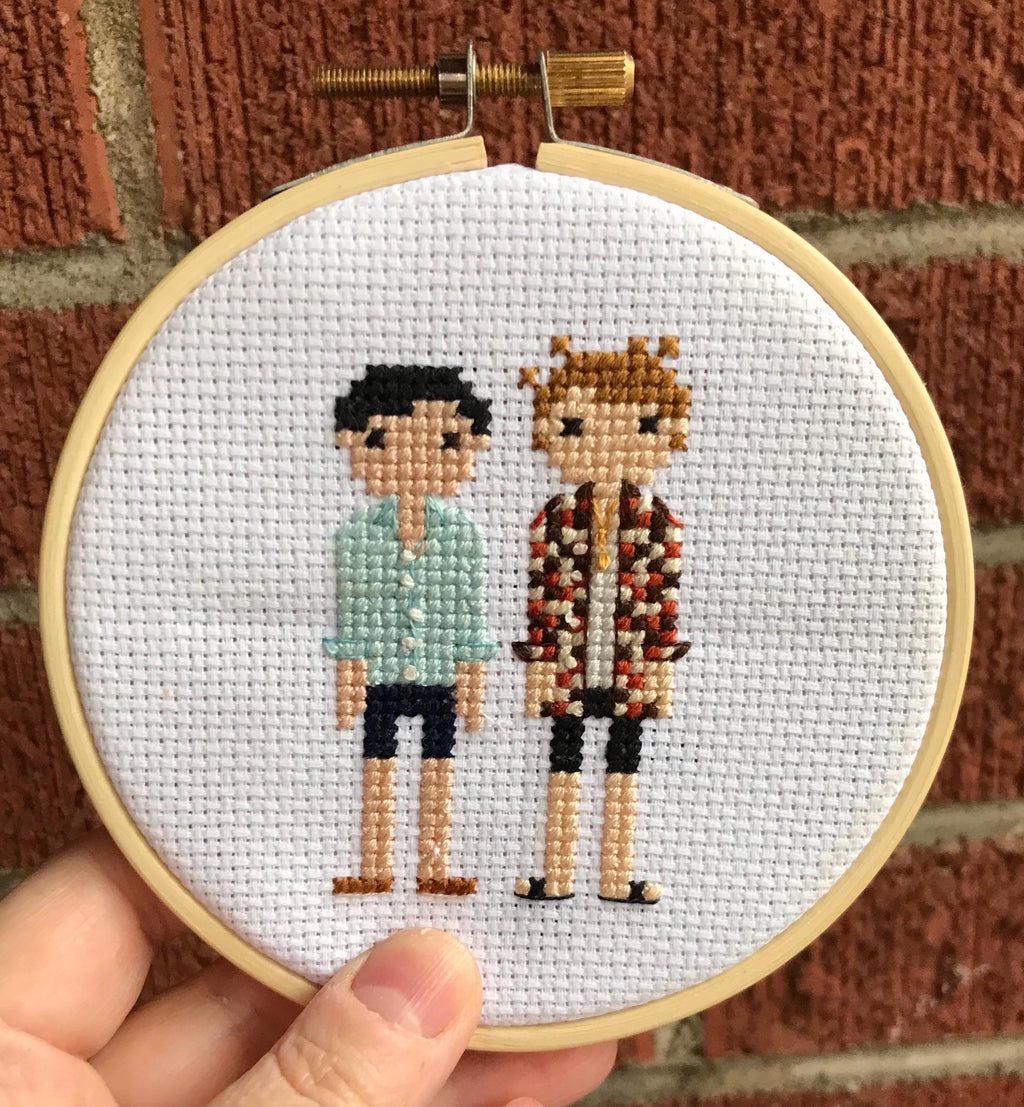 At the Cottage Hollonov Shane Hollander & Ilya Rosanov Heated Rivalry Inspired Cross Stitch Pattern PDF Download