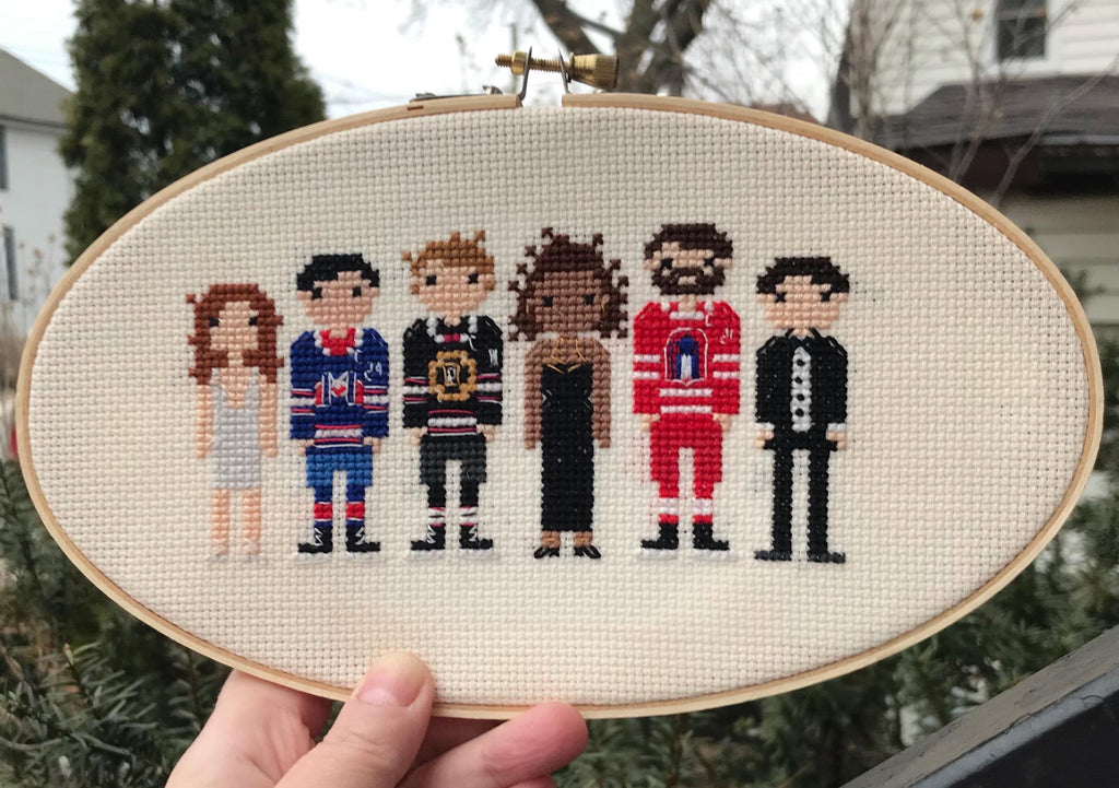 Heated Rivalry Inspired Gang Cross Stitch Pattern PDF Download