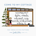 Come To My Cottage Hollanov Heated Rivalry Inspired Cross Stitch Pattern PDF Download