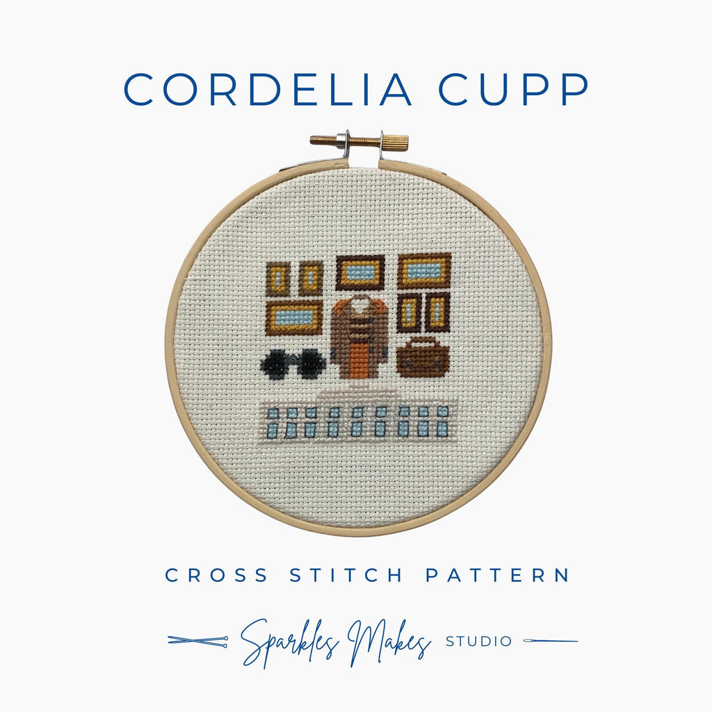 Cordelia Cupp Inspired Cross Stitch Pattern PDF Download