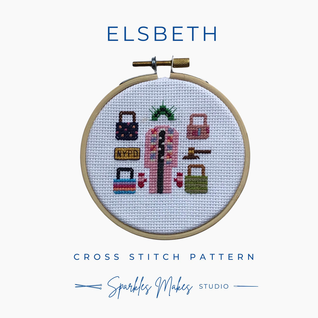 Mini Consent Decree Elsbeth Inspired Cross Stitch Pattern PDF Download