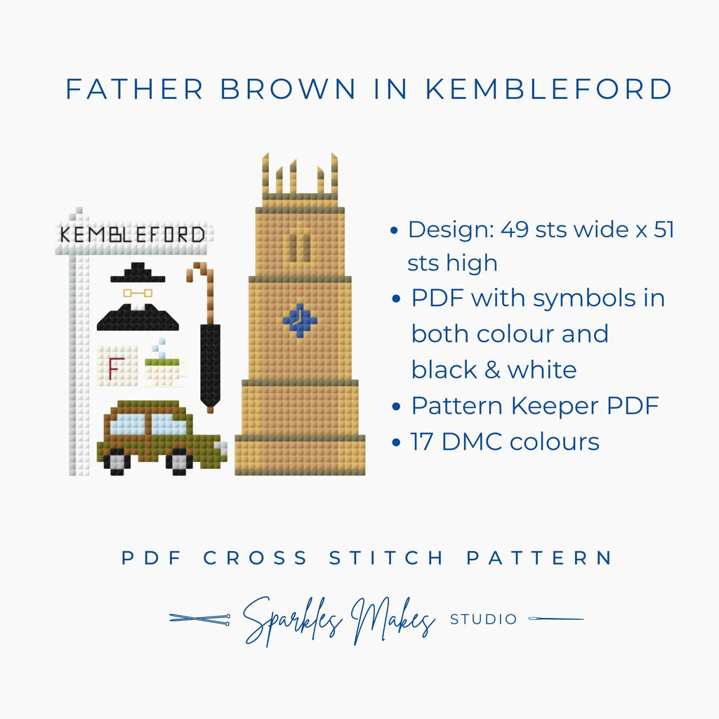 Father Brown Mysteries Inspired Cross Stitch Pattern PDF Download
