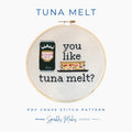 Tuna Melt Heated Rivalry Inspired Quote Cross Stitch Pattern PDF Download