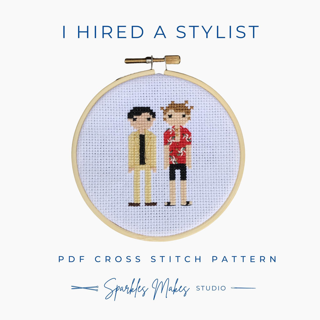 I Hired a Stylist Shane Hollander & Ilya Rozanov Heated Rivalry Inspired Cross Stitch Pattern PDF Download