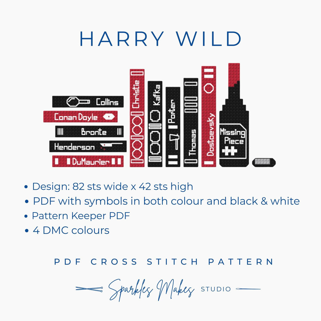 Harry Wild Private Detective Inspired Cross Stitch Pattern PDF Download