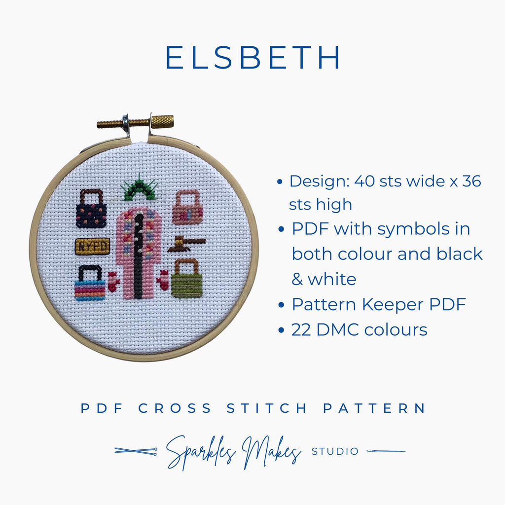 Mini Consent Decree Elsbeth Inspired Cross Stitch Pattern PDF Download