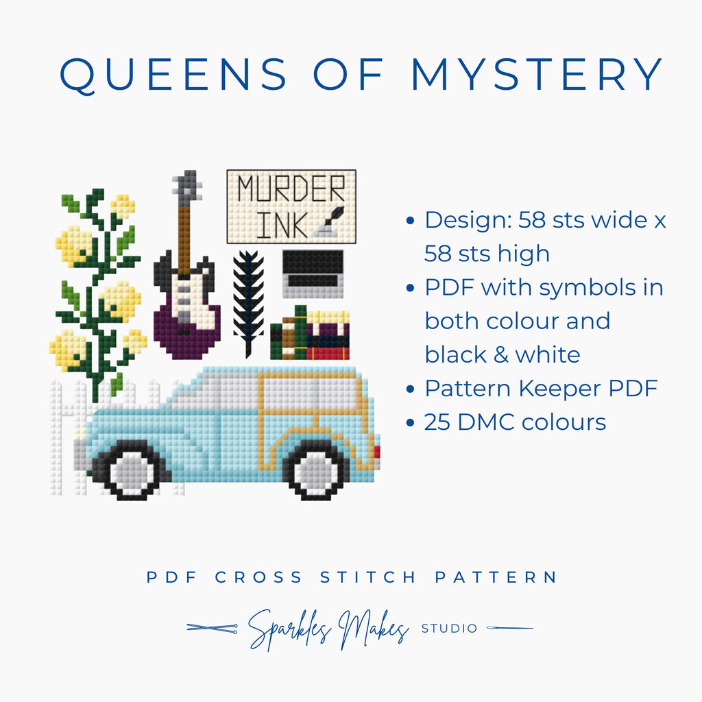 Queens of Mystery Inspired Cross Stitch Pattern PDF Download