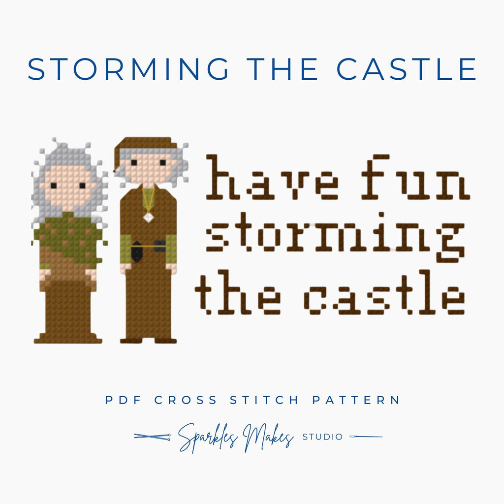 Storming the Castle Princess Bride Inspired Cross Stitch Pattern PDF Download