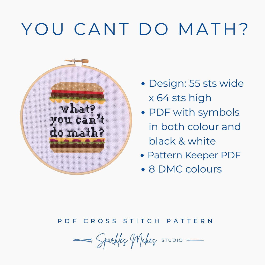 You Can’t Do Math? Hollanov Heated Rivalry Inspired Cross Stitch Pattern PDF Download