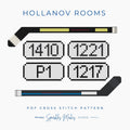 Hollanov Rooms Shane Hollander Ilya Rosanov Heated Rivalry Inspired Cross Stitch Pattern PDF Download